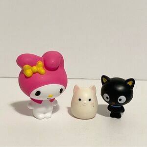 Hello Kitty My Melody Chococat Mini Figures Toy Lot